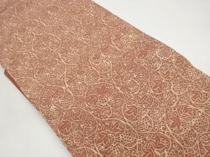 塩瀬変わり葡萄唐草模様名古屋帯